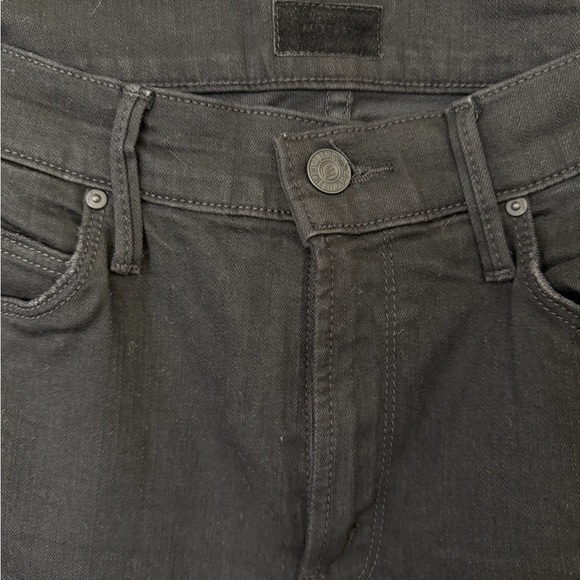 MOTHER Mid rise Dazzler Ankle Black Jeans - Picture 7 of 10